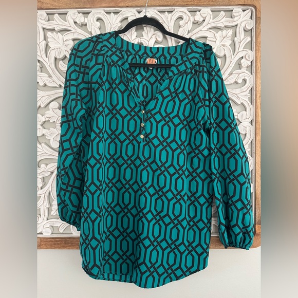 Mud Pie Tops - MUDPIE Geometric Print Top